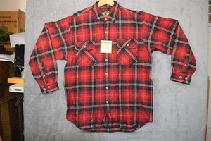 Field & Stream Hemd Herren Large rot schwarz kariert Flanell langarm weich 492689 - Bild 1 von 10