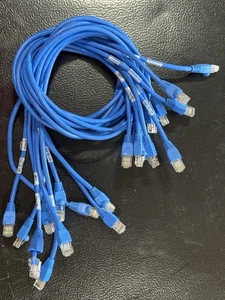 Category 5E Snagless Cables (3’ Ft) Cables Blue - Afbeelding 1 van 2