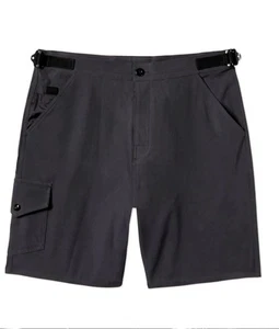 BIRDWELL BEACH BRITCHES SHORTS BLACK CARGO ADJUSTABLE WAIST MEN'S SHORTS SIZE S - Picture 1 of 19