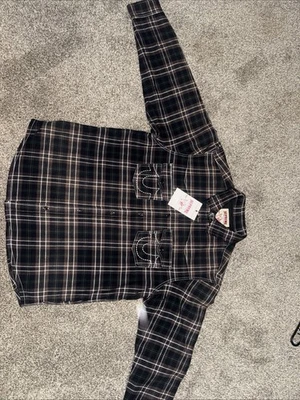 Camisa de franela a cuadros forrada acolchada Supreme X True Religion talla grande Foto 1 de 4