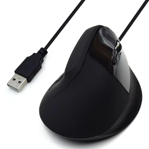 Ewent EW315 Ergonomic Mouse Wired SBb, Black, EW3157 - Picture 1 of 6
