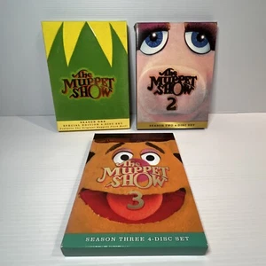 The Muppet Show: Complete Seasons 1 2 3 DVD Felt Slip Covers Region 1 - Picture 1 of 20