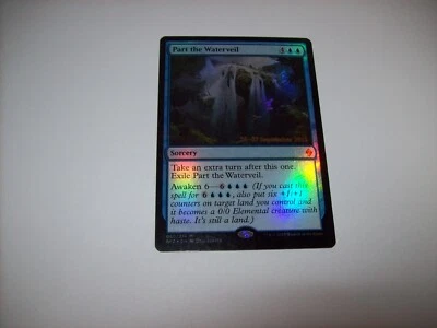 MTG Part the Waterveil Battle for Zendikar Mythic LP Prerelease Foil Free Ship - Image 1 of 3