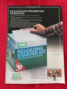 Vintage 1984 Print Ad Omark Industries RCBS Reloading Equipment Starter Kit