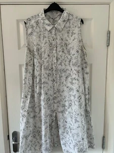 Gorgeous EAST sleeveless collared shirt dress with pin tuck detailing sz 18 - Picture 1 of 7