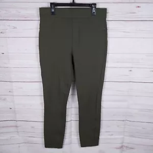 Spanx Jeggings Womens Medium Green Skinny Leg Ankle High Rise Back Pockets - Picture 1 of 12
