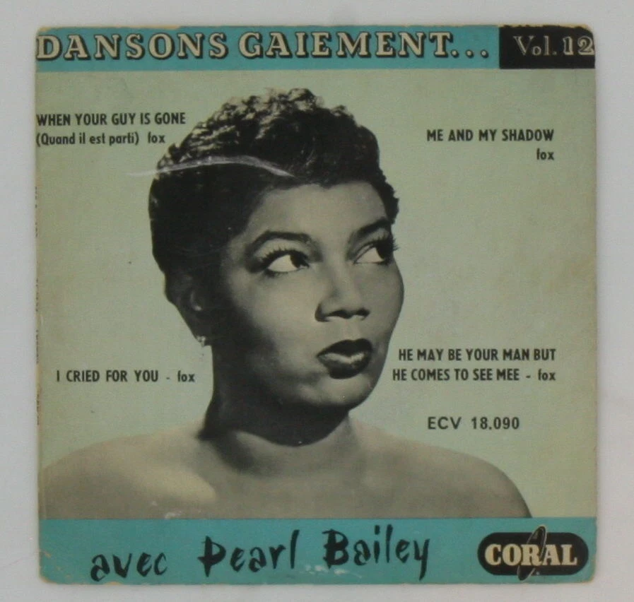 PEARL BAILEY Avec Dansons Gaiement CORAL VOGUE Jazz Bebop Female 1950's - Image 1 of 3