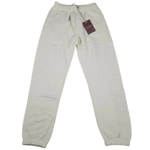 Mitchell & Ness NCAA Fordham Rams Puff Print Fleece Cream Sweatpants Size Small - Picture 1 of 14