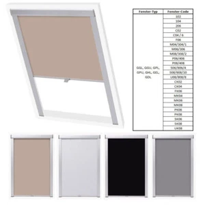Dachfensterrollo für Velux GGL,GPL,GTL,GHL, 100% Verdunkelung , Dachrollo - Afbeelding 1 van 23