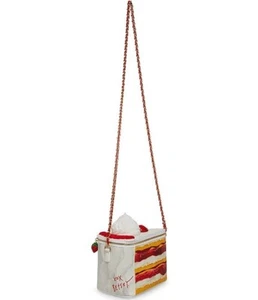 Betsey Johnson Kitsch Rhinestone Strawberry Shortcake Crossbody Bag - NEW - Picture 1 of 4