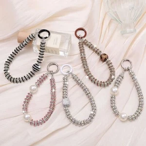 Bracelet téléphone strass Bling Bling cordon paillettes accessoires de téléphone - Photo 1 sur 21
