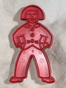 CORTADOR DE GALLETAS DE PLÁSTICO ROJO TUPPERWARE VINTAGE NAVIDAD PAN DE JENGIBRE HOMBRE - Imagen 1 de 3