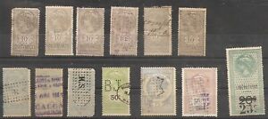 France 1870-1890 Fiscal Revenue Receipt and Discharge Stamps LOT1