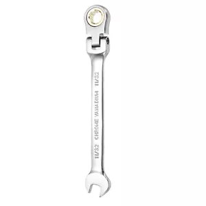 Flex Head Ratchet Wrench 11/32" SAE 72 Tooth 12 PT Ratcheting Combination Wrench - Picture 1 of 7