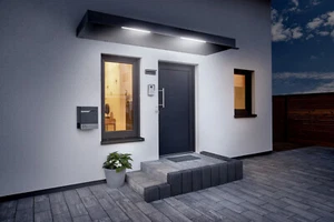 Gutta Rechteckvordach BS Plus 250 NEU Wasserspeier Haustür Vordach Überdachung - Bild 1 von 9