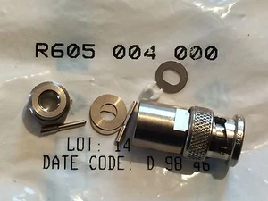 Enchufe RADIALL R605004000 BR2 78 OHM MACHO 2 POLOS BNC (x1) fd6j19 - Imagen 1 de 1