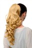 WIG ME UP Haarteil Zopf - 60 Cm, Hellblond, Gelockt, Mit Butterfly-Klammer Für Natürlichen Look