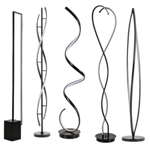 Modern Tall Art Floor Lamp Metal Standard LivingRoom Reading Light LED Freestand - Picture 1 of 27