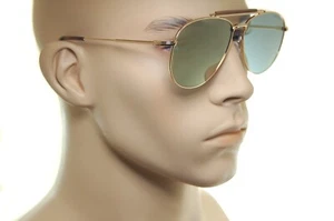 TOM FORD SEAN Mens Sunglasses TF536 28C Pilot Double Bridge ROSE GOLD MIRROR New - Picture 1 of 14