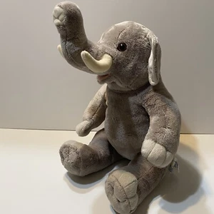 Build A Bear Elephant Gray Plush Stuffed Animal 12" St. Louis Zoo Gray Nose Tusk - Picture 1 of 11