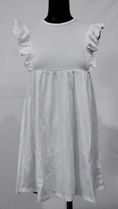 Yekaty Girls' Summer Ruffle Trim Sundress EG7 White Size 150 (11 Years) NWT - Picture 1 of 4