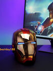 AUTOKING Iron Man MK5 1/1 Do noszenia złoty kask Sterowanie głosem LED Maska Cosplay