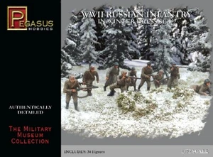 Pegasus Hobbies 1/72 - 7272 WWII Russian Infantry in Winter 2 - MADE IN USA - Imagen 1 de 1