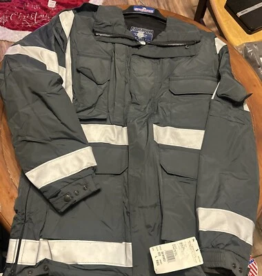 Abrigo Spiewak Polar Dorado Talla L Resistente Nylon Servicio Público Chaqueta EMT? Reflect Foto 1 de 4