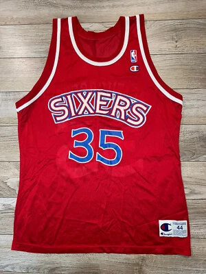 Clarence Weatherspoon #35 Philadelphia 76ers NBA Champion Jersey 44 Rookie - Image 1 of 4