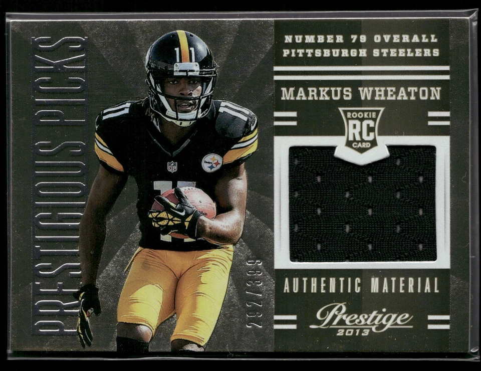 Markus Wheaton 2013 Prestige #14 292/399 Prestigious Picks Materials Gold - Image 1 of 2