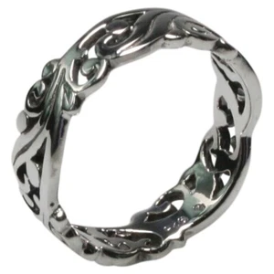 Filigraner polierter 925er Silberring - Bild 1 von 3