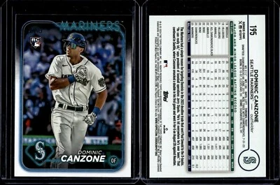 2024 Topps Series 1 #195 Dominic Canzone Rookie RC - Image 1 of 2