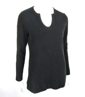 SUTTON STUDIO SWEATER cashmere Size M Medium BLACK Foto 1 de 4