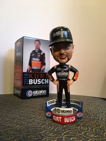 2018 Kurt Busch Commerative Bobblehead Nascar Texas Motor Speedway Cover