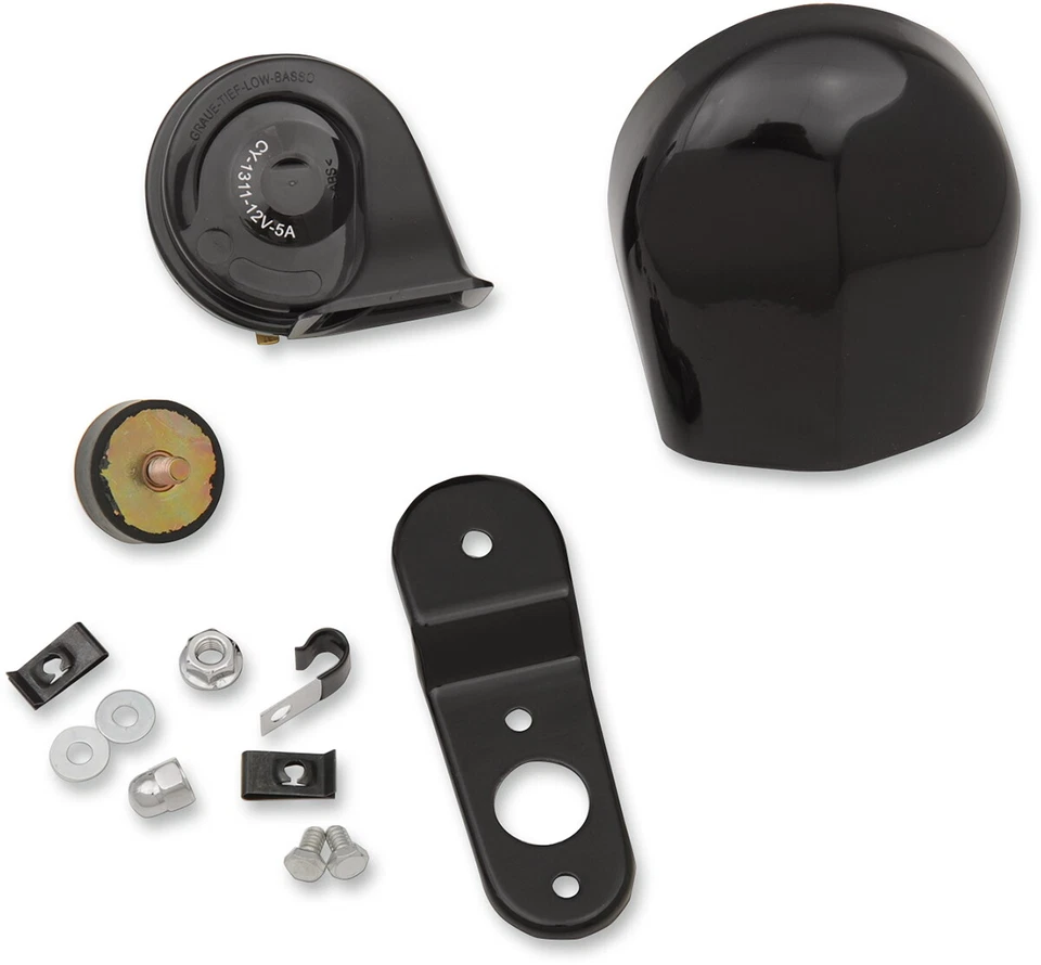 Black Horn Kit for Harley-Davidson Softail Fat Boy EFI FLSTFI 2002-2017 - Image 1 of 1
