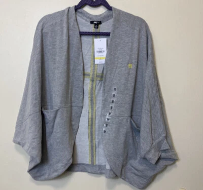 Anne Klein Sport 3/4” Sleeve Jacket. Grey. Size Medium. NWT. - Image 1 of 4