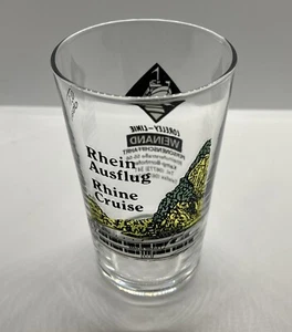 Rhein Ausflug Rhine Cruise Multicolored 3 3/8" Tall 2" - Picture 1 of 5