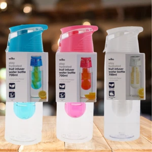 700ml Fruit Infusing Infuser Water Bottle BPA Free Plastic Sports Detox Health - Picture 1 of 8