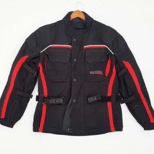 Probiker men's Motorcycle Padded black jacket full zip pockets weatherproof XL - Foto 1 di 7