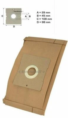 EUROSTORE07 8 SACCHETTI ASPIRAPOLVERE IMETEC SUPER COMPACT DRIVER D 4601-D 4603-D 4604 DA 40