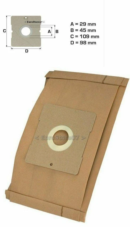 EUROSTORE07 8 SACCHETTI ASPIRAPOLVERE IMETEC SUPER COMPACT DRIVER D 4601-D 4603-D 4604 DA 40