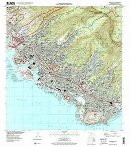Honolulu, Hawaii - 1998 - Topographic Map Reproduction - Picture 1 of 1