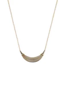 $145.00 ALEXIS BITTAR Lucite Capped Crescent Pendant Necklace - Picture 1 of 4