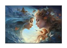 Butterfly Fairies Fairy Oil Painting Printed On Canvas-Home Wall Artwork Decor-V