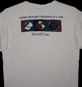 WorldCom T-Shirt Tascabile Taglia L The International Network for Lotus Notes Vintage - Foto 1 di 5