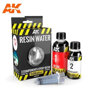 AK Interactive Resin Water 2 Components 375ml Modelbau scenery terrain AK8043 - Picture 1 of 5