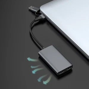 USB3.0 Video Capture Card 4K Loop Out HDMI With Audio Microphone HD Game Live - Photo 1/14