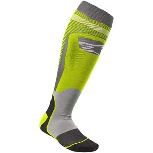 Alpinestars MX Plus-1 Socks (Large, Yellow/Gray) - Picture 1 of 3