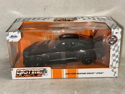 Jada Bigtime Muscle 2020 Ford Mustang Shelby GT500 1:24 Diecast Model Black - Image 1 of 4