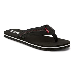 Chanclas Levi's Hombres Sin Cordones Piscina Playa Marca de Palabra Correa Talla EE. UU. 10M Negras - Imagen 1 de 3